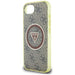 Guess IML Metal Glitter 4G Circle Triangle MagSafe case for iPhone 16e - brown - Cell phone cases and covers<<<HurtelXML