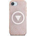 Guess IML Metal Glitter 4G Circle Triangle MagSafe case for iPhone 16e - pink - Cell phone cases and covers<<<HurtelXML