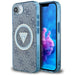 Guess IML Metal Glitter 4G Circle Triangle MagSafe Case for iPhone 16e - Blue - Cell phone cases and covers<<<HurtelXML