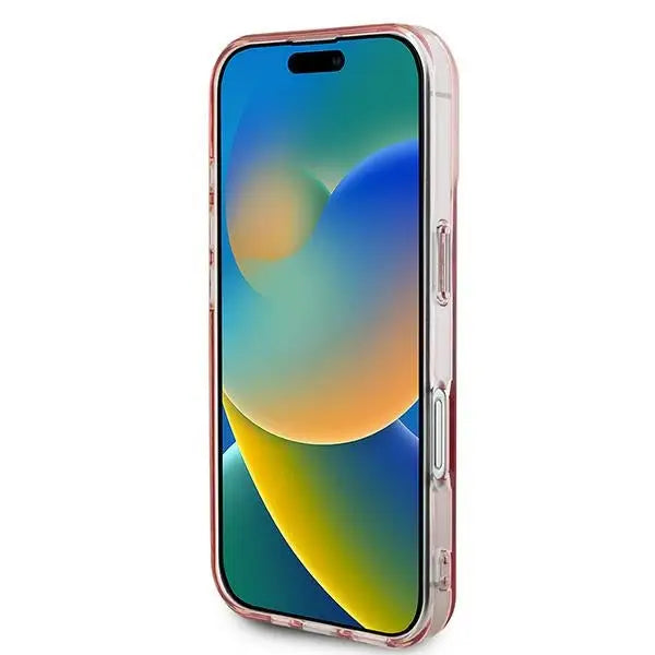 Guess IML Rhinestones MagSafe iPhone 16 Case - Pink - Cell phone cases and covers<<<HurtelXML