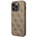 Guess iPhone 14 Pro Max 4G Metal Gold Logo Series Case - Brown - Cell phone cases and covers<<<HurtelXML