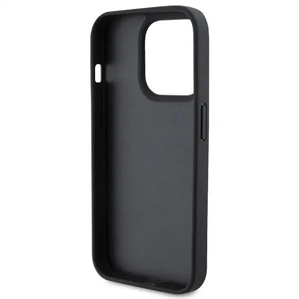 Guess Leather 4G Diamond Triangle case for iPhone 15 Pro Max - black - Cell phone cases and covers<<<HurtelXML