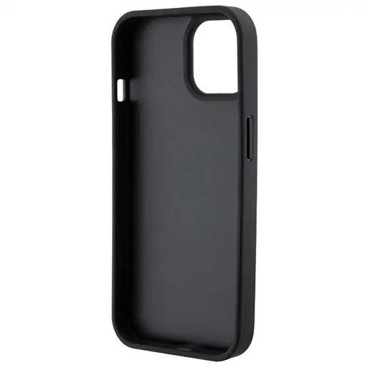 Guess Leather 4G Stamped case for iPhone 15 - black - Cell phone cases and covers<<<HurtelXML
