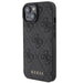 Guess Leather 4G Stamped case for iPhone 15 - black - Cell phone cases and covers<<<HurtelXML