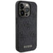 Guess Leather 4G Stamped case for iPhone 15 Pro - black - Cell phone cases and covers<<<HurtelXML