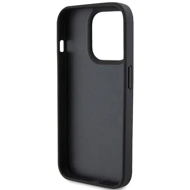 Guess Leather 4G Stamped case for iPhone 15 Pro - black - Cell phone cases and covers<<<HurtelXML