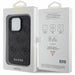 Guess Leather 4G Stamped case for iPhone 15 Pro Max - black - Cell phone cases and covers<<<HurtelXML