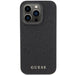 Guess Leather 4G Stamped case for iPhone 15 Pro Max - black - Cell phone cases and covers<<<HurtelXML
