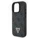 Guess Leather 4G Triangle Strass Case for iPhone 16 Pro - Black - Cell phone cases and covers<<<HurtelXML