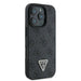 Guess Leather 4G Triangle Strass MagSafe Case for iPhone 16 Pro Max - Black - Cell phone cases and covers<<<HurtelXML