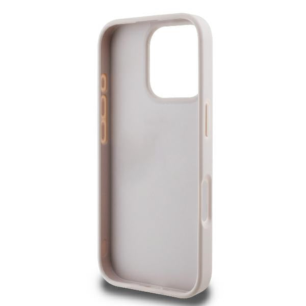 Guess Leather 4G Triangle Strass MagSafe Case for iPhone 16 Pro Max - Pink - Cell phone cases and covers<<<HurtelXML