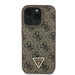 Guess Leather 4G Triangle Strass MagSafe Case for iPhone 16 Pro Max - Brown - Cell phone cases and covers<<<HurtelXML