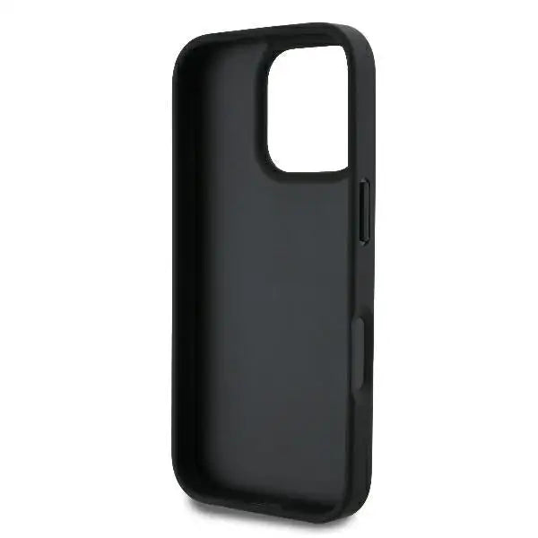 Guess Leather 4G Triangle Strass MagSafe Case for iPhone 16 Pro Max - Black - Cell phone cases and covers<<<HurtelXML