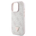 Guess Leather 4G Triangle Strass MagSafe Case for iPhone 16 Pro Max - Pink - Cell phone cases and covers<<<HurtelXML