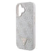 Guess Leather 4G Triangle Strass MagSafe iPhone 16 Case - Pink - Cell phone cases and covers<<<HurtelXML