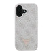 Guess Leather Metal Logo Strass Crossbody Case for iPhone 16 - Pink - Cell phone cases and covers<<<HurtelXML
