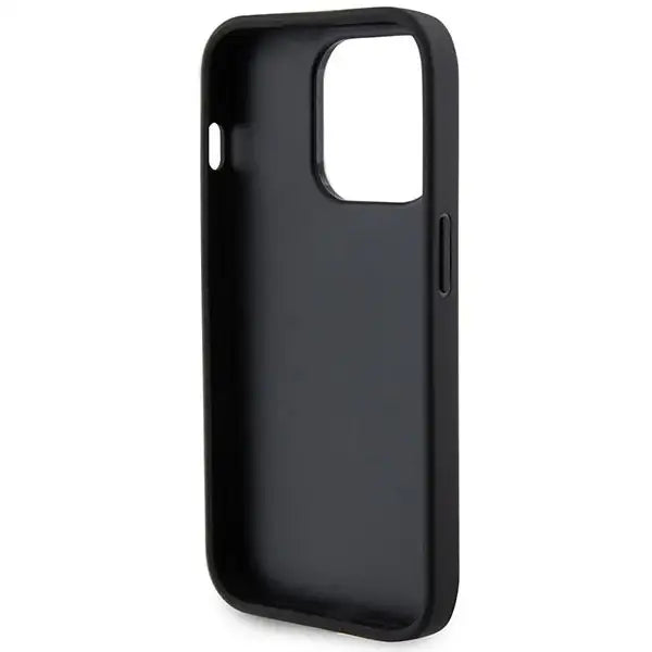 Guess Leather Perforated 4G Glitter Logo Case for iPhone 15 Pro - Black - Cell phone cases and covers<<<HurtelXML