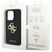 Guess Leather Perforated 4G Glitter Logo Case for iPhone 15 Pro Max - Black - Cell phone cases and covers<<<HurtelXML