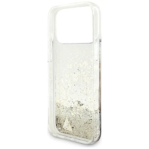 Guess Liq. Glitter 4 Charms Case for iPhone 17 Pro - Gold - Cell phone cases and covers<<<HurtelXML