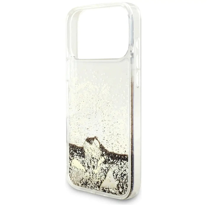 Guess Liq. Glitter 4 Charms Case for iPhone 17 Pro Max - Gold - Cell phone cases and covers<<<HurtelXML