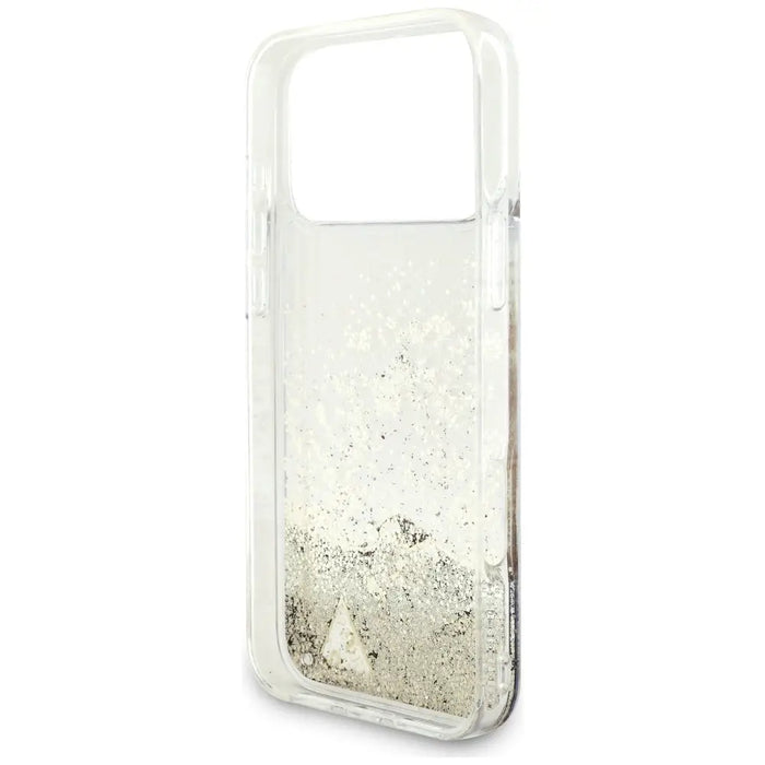 Guess Liq. Glitter 4 Charms Case for iPhone 17 Pro Max - Gold - Cell phone cases and covers<<<HurtelXML