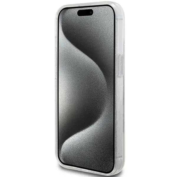 Guess Liquid Glitter Gold Stripes case for iPhone 15 / 14 / 13 - transparent - Cell phone cases and covers<<<HurtelXML