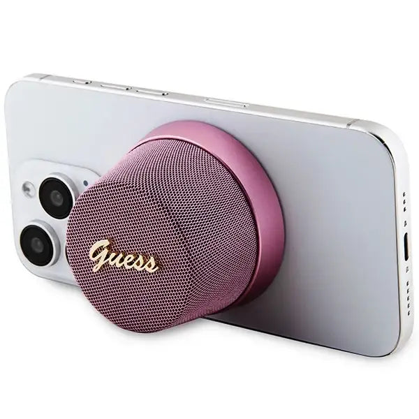 Guess Magnetic Script Metal Bluetooth speaker - pink - Cell phone cases and covers<<<HurtelXML