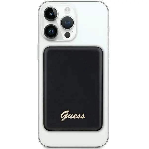 Guess MagSafe Metal Script Logo induction power bank 15W 5000mAh - black - Powerbanks<<<HurtelXML