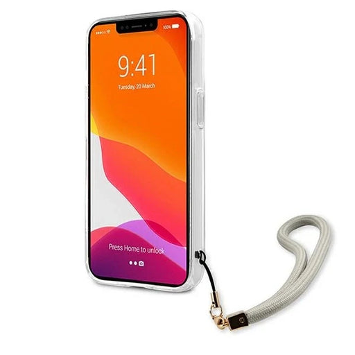 Guess Marble Strap Collection iPhone 13 mini 5.4’’ Case - Gray - Cell phone cases and covers<<<HurtelXML