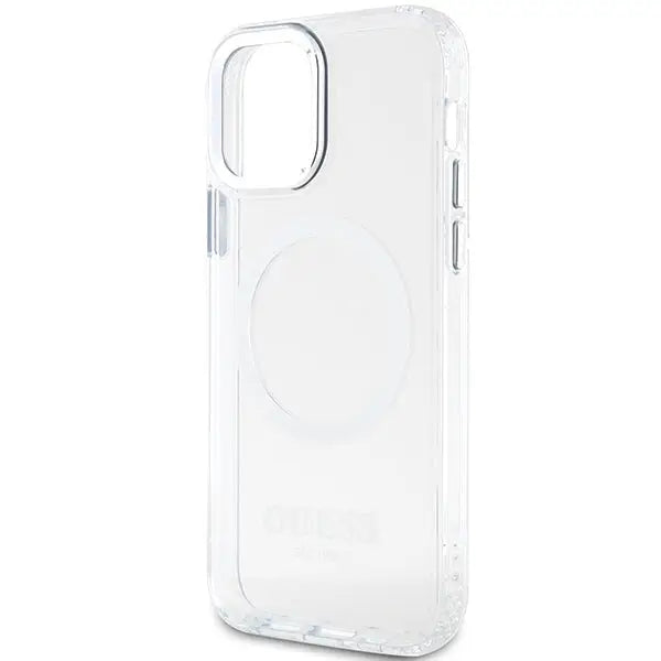 Guess Metal Outline Magsafe case for iPhone 12 / iPhone 12 Pro - silver - Cell phone cases and covers<<<HurtelXML