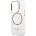 Guess Metal Outline Magsafe iPhone 15 Pro Max Case - Gold - Cell phone cases and covers<<<HurtelXML