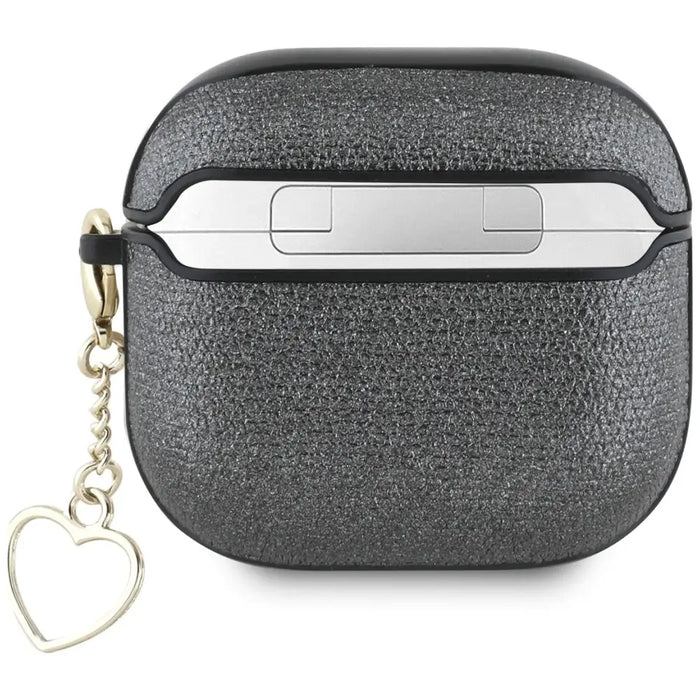 Guess Metallic Script Charm Case for AirPods 4 - Black - Cell phone cases and covers<<<HurtelXML