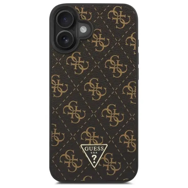 Guess New 4G Triangle Case for iPhone 16 Plus - Black - Cell phone cases and covers<<<HurtelXML