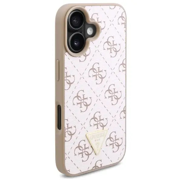 Guess New 4G Triangle iPhone 16 Case - White - Cell phone cases and covers<<<HurtelXML
