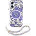 Guess Palm Trees Triangle Pearl Strap MagSafe case for iPhone 16 purple - Cell phone cases and covers<<<HurtelXML