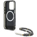 Guess Palm Trees Triangle Pearl Strap MagSafe case for iPhone 16 Pro Max black - Cell phone cases and covers<<<HurtelXML