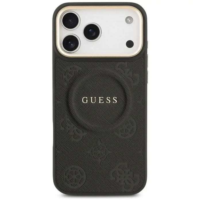 Guess Peony Hot Stamp MagSafe Case for iPhone 17 Pro Max - Black - Cell phone cases and covers<<<HurtelXML