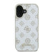 Guess Peony Script Logo MagSafe iPhone 16 Case - White - Cell phone cases and covers<<<HurtelXML