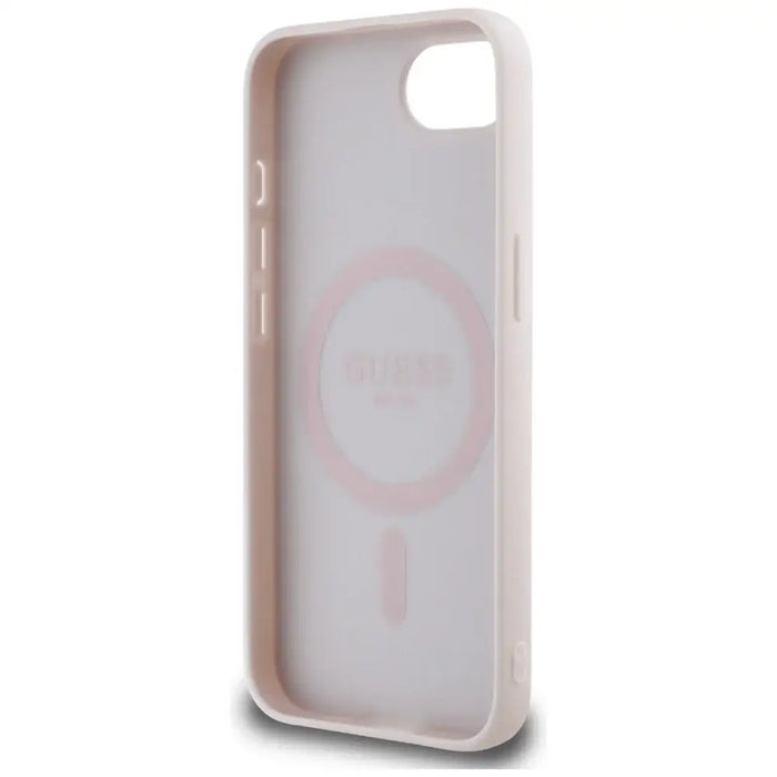Guess Peony Script Logo MagSafe iPhone 16e Case - Brown - Cell phone cases and covers<<<HurtelXML