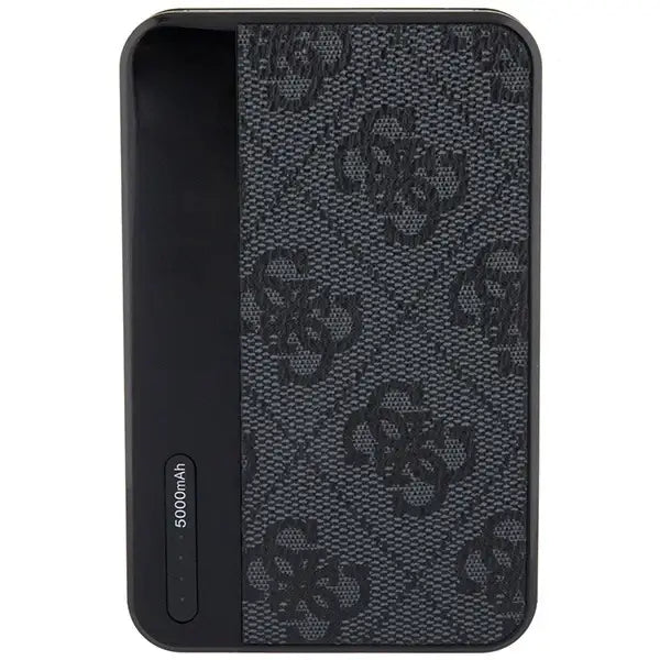 Guess Powerbank 15W GUPB5LP4GEGK 5000mAh black/black 4G Leather Metal Logo - Powerbanks<<<HurtelXML