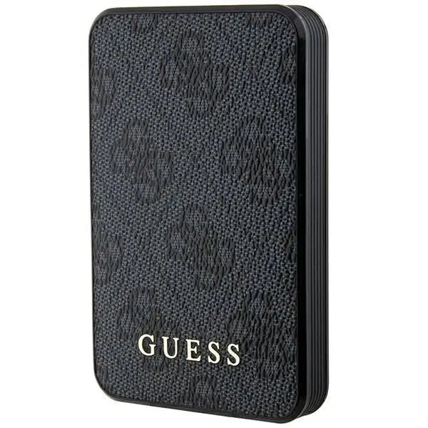 Guess Powerbank 15W GUPB5LP4GEGK 5000mAh black/black 4G Leather Metal Logo - Powerbanks<<<HurtelXML