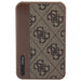 Guess Powerbank 15W GUPB5LP4GEGW 5000mAh brown/brown 4G Leather Metal Logo - Powerbanks<<<HurtelXML