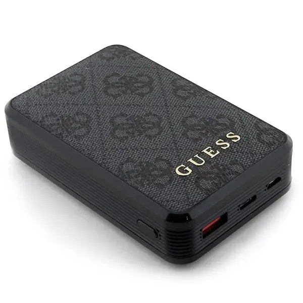 Guess Powerbank 18W GUPB10DP4GEGK 10000mAh black/black 4G Leather Metal Logo - Powerbanks<<<HurtelXML