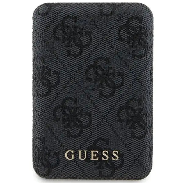 Guess Powerbank inductive 15W GUPB5FP4EMGK 5000mAh black/black 4G Leather Metal Logo MagSafe - Powerbanks<<<HurtelXML