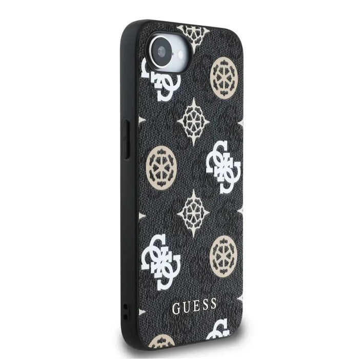 Guess PU 4G Peony case with MagSafe for iPhone 16e - black - Cell phone cases and covers<<<HurtelXML