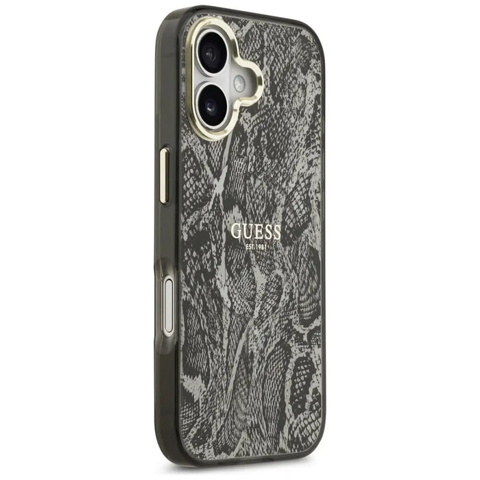 Guess Python Pattern MagSafe Case for iPhone 17 - Black - Cell phone cases and covers<<<HurtelXML