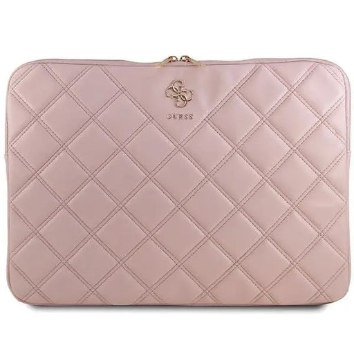 Guess Quilted 4G cover for a 16’’ laptop - pink - Laptop bags<<<HurtelXML