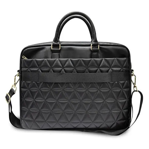 Guess Quilted bag for a 16’’ laptop - black - Laptop bags<<<HurtelXML