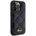 Guess Quilted Metal Logo case for iPhone 15 Pro - black - Cell phone cases and covers<<<HurtelXML
