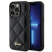 Guess Quilted Metal Logo case for iPhone 15 Pro - black - Cell phone cases and covers<<<HurtelXML